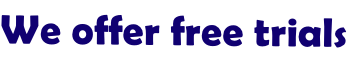 We offer free trials